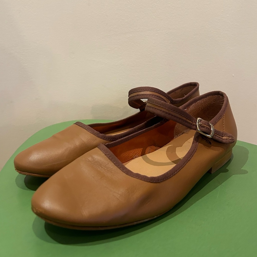Caron Callahan Brown Leather Mary Jane